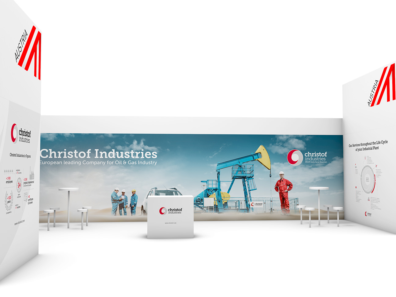Christof Industries Messestand