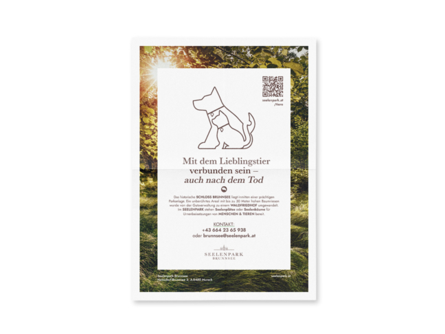 Seelenpark Brunnsee - Plakat für Mensch & Tier